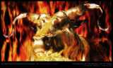 The Burning of the Golden Calf by Moses